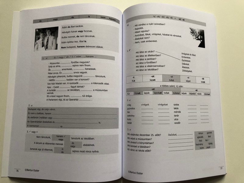 S.O.S. MAGYAR Hungarian Course Book 1 / BARTUS ESZTER / + online audio files / Paperback (9789631217155)