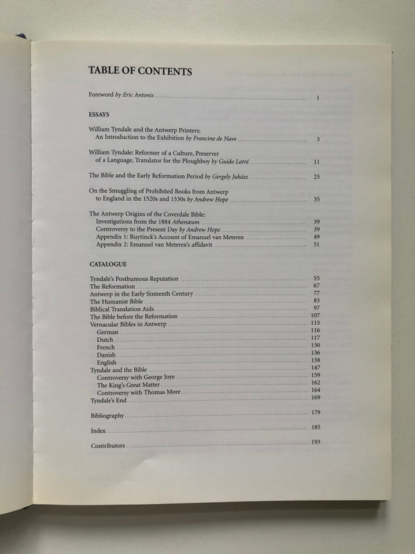 Tyndale's Testament / Paul Arblaster, Gergely Juhász, Guido Latré / BREPOLS (9782503514116)