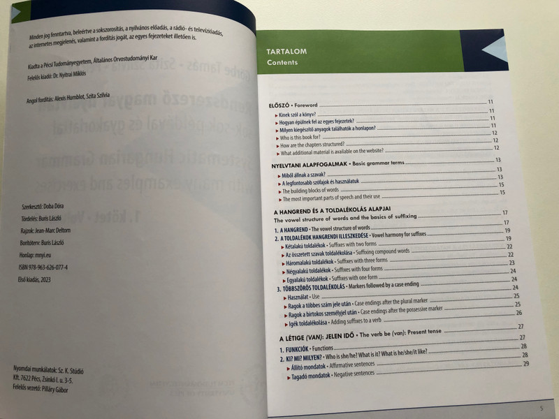 Rendszerező magyar nyelvtan sok-sok példával és gyakorlattalv / Systematic Hungarian Grammar with Many Examples and Exercises / Volume 1 (9789636260774)