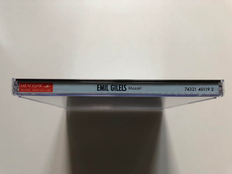Emil Gilels Edition Vol. 3: Mozart - Piano Sonatas K 281, K 310; Fantasia K 397, 6 Variations ''Salve Tu, Domine'' K 398; 10 Variations ''Unser Dummer Pöbel Meint'' K 455 / Мелодия Audio CD 1996 Stereo / 74321 40119 2