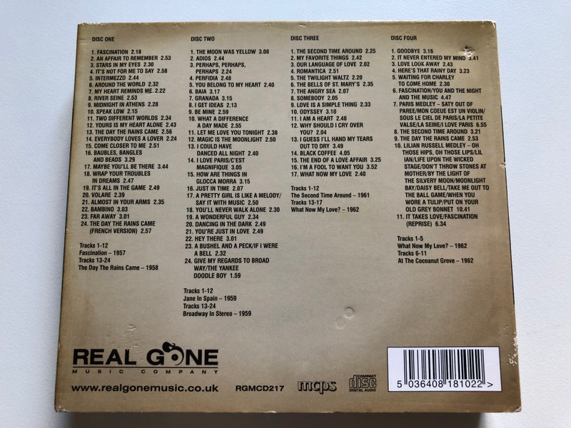 Jane Morgan – Seven Classic Albums / Digitally Remastered And Enhanced For Superior Quality / Real Gone Music / Real Gone Music Company 4x Audio CD, Box Set / RGMCD217