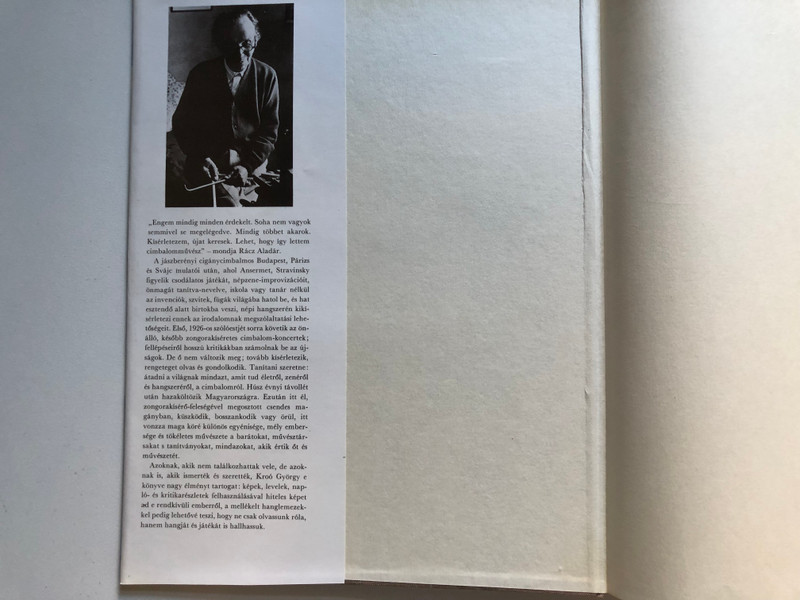 Kroó György: Rácz Aladár - Hungarian Music Biography (9633302188)