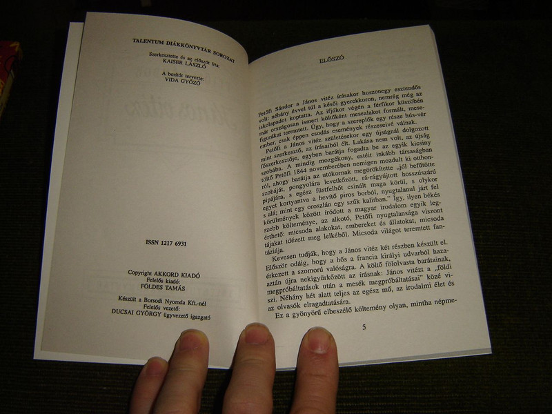Talentum Diákkönyvtár: János Vitéz / Classic Hungarian Literature / 2006 Edition