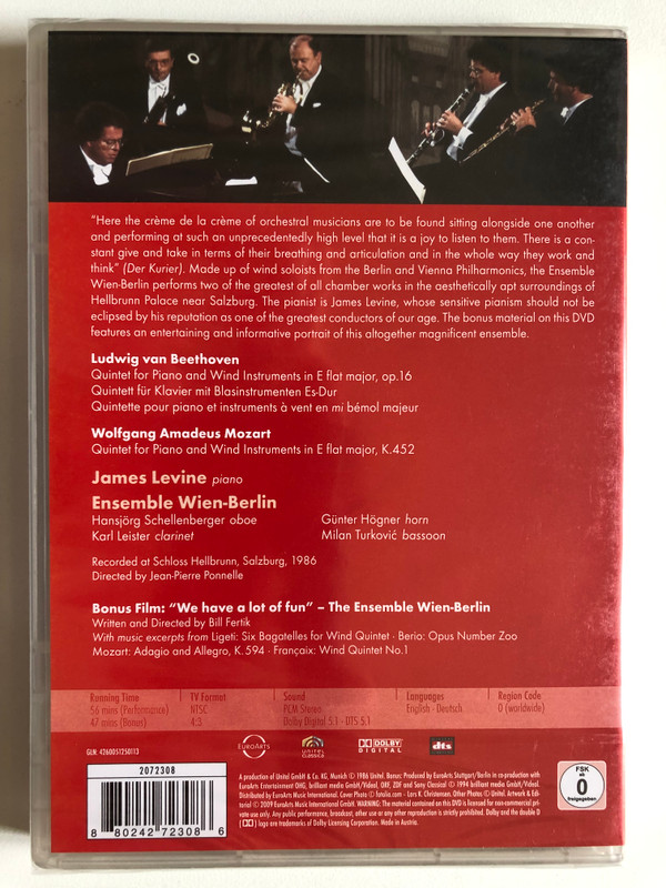 Ensemble Wien-Berlin: Beethoven & Mozart Quintets at Hellbrunn Palace