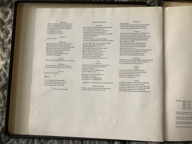 Händel: Hercules (Musical Drama) - Teresa Stich-Randall, Maureen Forrester, Alexander Young, Louis Quilico, Vienna Radio Orchestra, Vienna Academy Chorus, Brian Priestman (conductor) / RCA Victor Red Seal 3x LP, Box Set, Stereo / LSC-6181