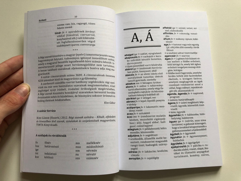 Régi Szavak Kisszótára - A Dictionary of Old Words for Students (9789634094005)