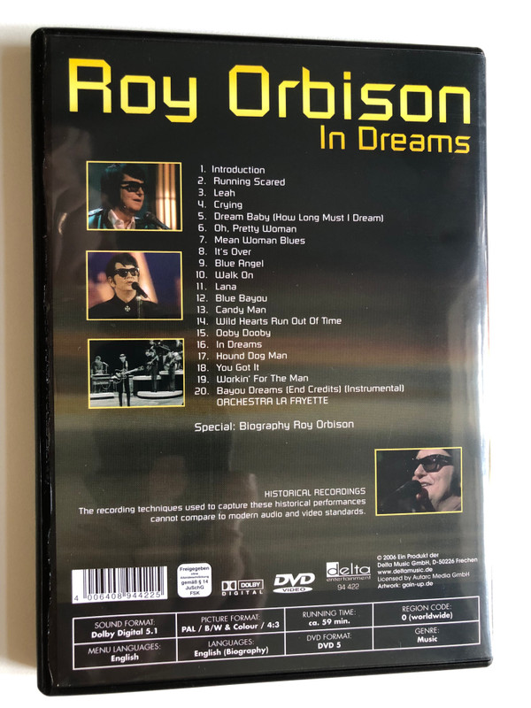 Roy Orbison - In Dreams / DVD (4006408944225)