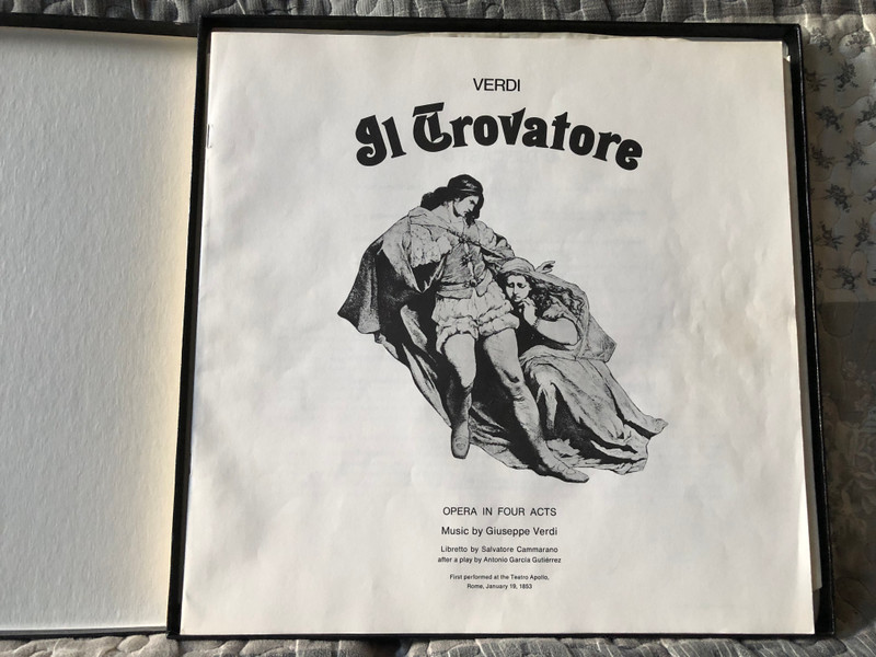 Giuseppe Verdi: Il Trovatore - Björling, Milanov, Warren, RCA Victor Orchestra, Renato Cellini / RCA Victrola 2x LP, Box Set / VIC 6008/1-2