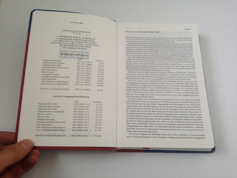 Elberfelder Bibel, Auflage der Standardausgabe 2008 2-Farbiges Kunstleder / German Elberfelder Bible