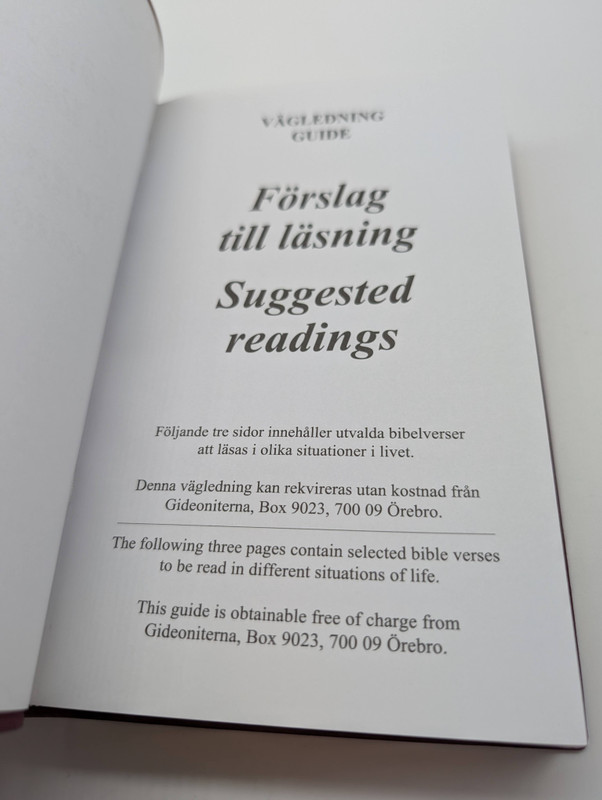 Swedish - English Bilingual New Testament / Nya Testamentet (With Psalms and Proverbs)(Psaltaren och Ordspraksboken)