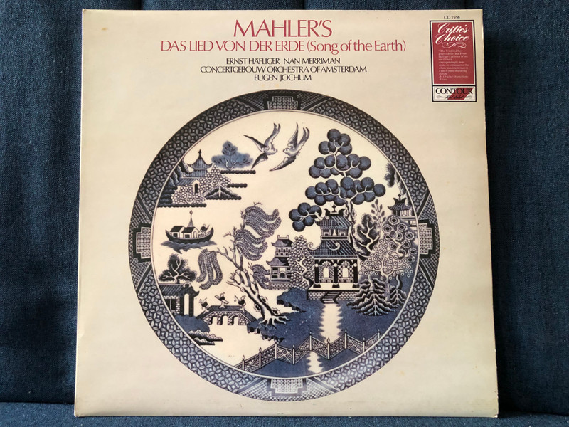 Mahler's Das Lied Von Der Erde (Song Of The Earth) - Ernst Häfliger, Nan Merriman, Concertgebouw Orchestra Of Amsterdam, Eugen Jochum / Critic's Choice / Contour Red Label LP Stereo 1982 / CC 7556