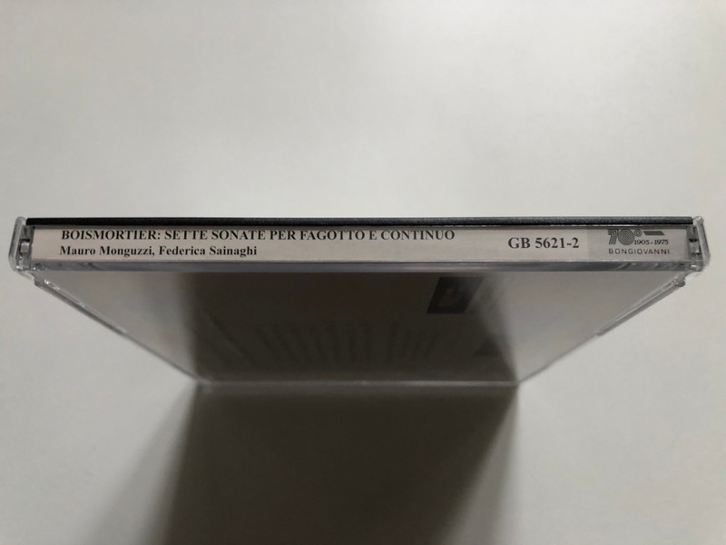 Joseph Bodin De Boismortier - Sette Sonate per fagotto e continuo - Mauro Monguzzi (fagotto), Federica Sainaghi (arpa) / Bongiovanni Audio CD 2005 / GB 5621-2