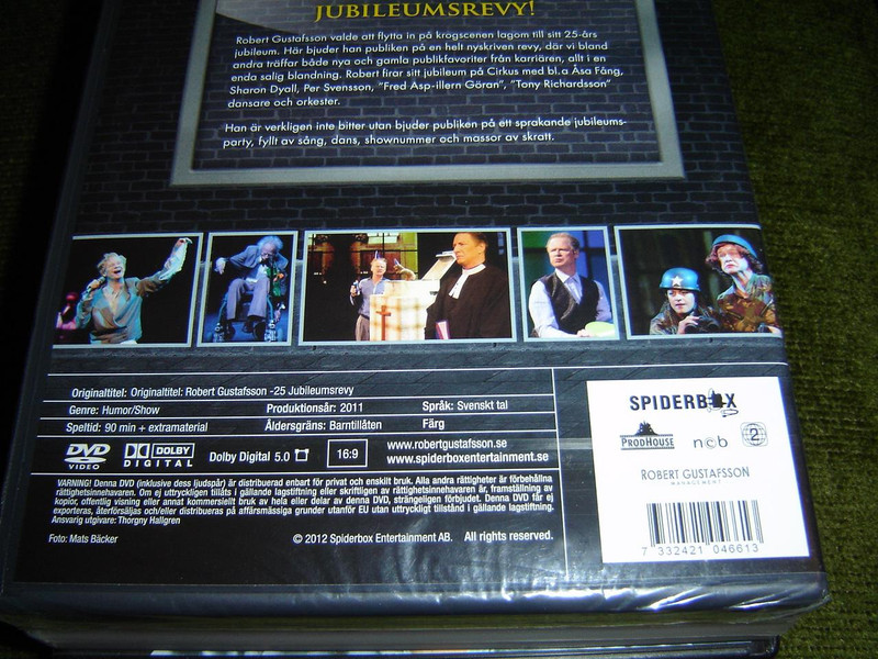 Robert Gustafsson: Kungen Av Humor, 25 Jubileumservy (med extra) – Swedish Comedy Revue DVD