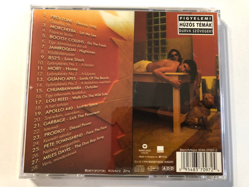 Csiszár Jenő: Ezt Neked! Apukám Világa - Morcheeba, Chumbawamba, Apollo 440, Jamiroquai, Lou Reed, Prodigy, Miles Davis, Moby / WEA Audio CD 1998 / 9548-37097-2
