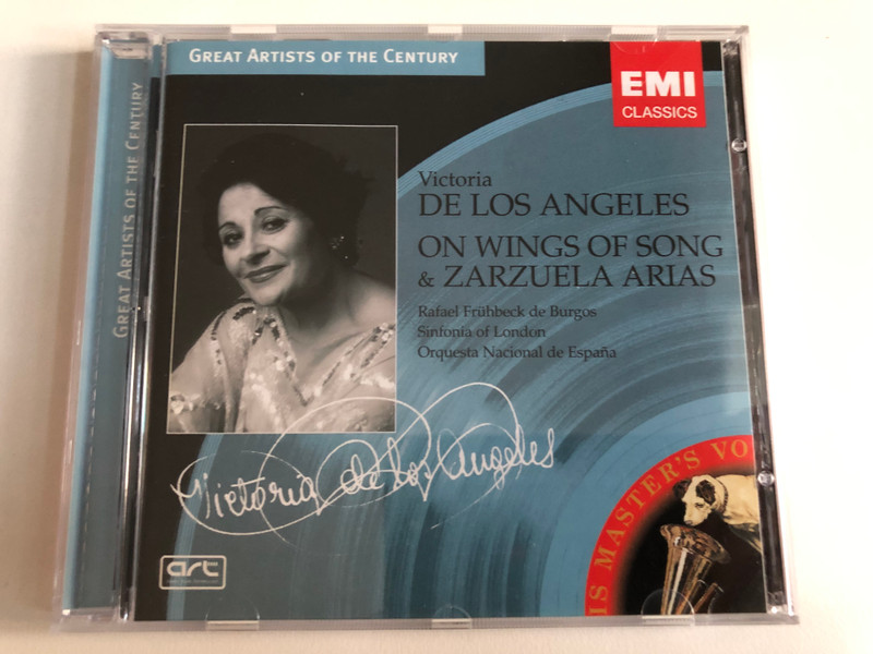 Victoria De Los Angeles: On Wings Of Song & Zarzeula Arias - Rafael Frühbeck De Burgos, Sinfonia Of London, Orquesta Nacional De España / Great Artists Of The Century / EMI Classics Audio CD 2008 Stereo / 094635653229