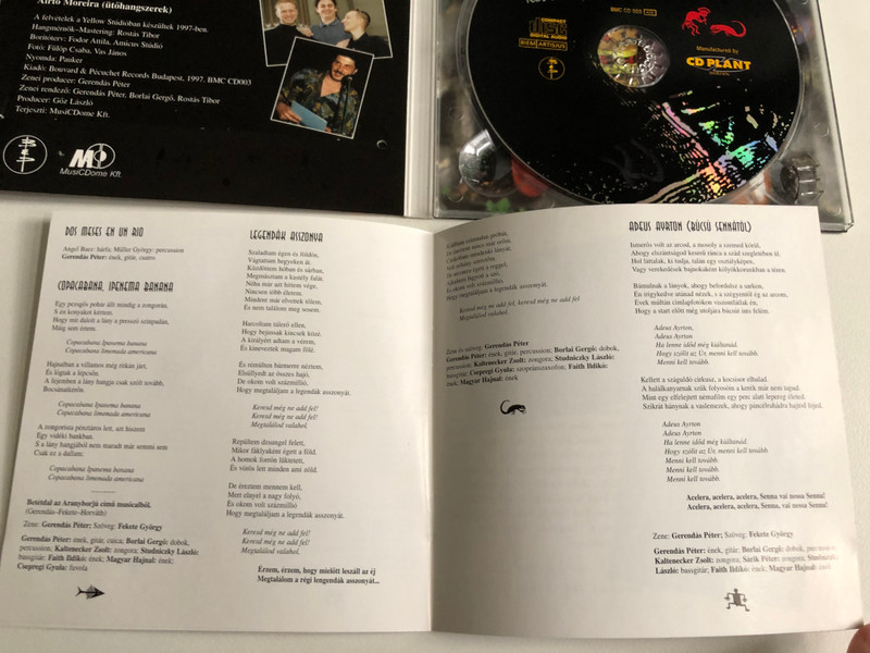 Gerendás – Két Hónap A Nagy Folyón / Bouvard & Pécuchet Records Audio CD 1997 / BMC CD 003