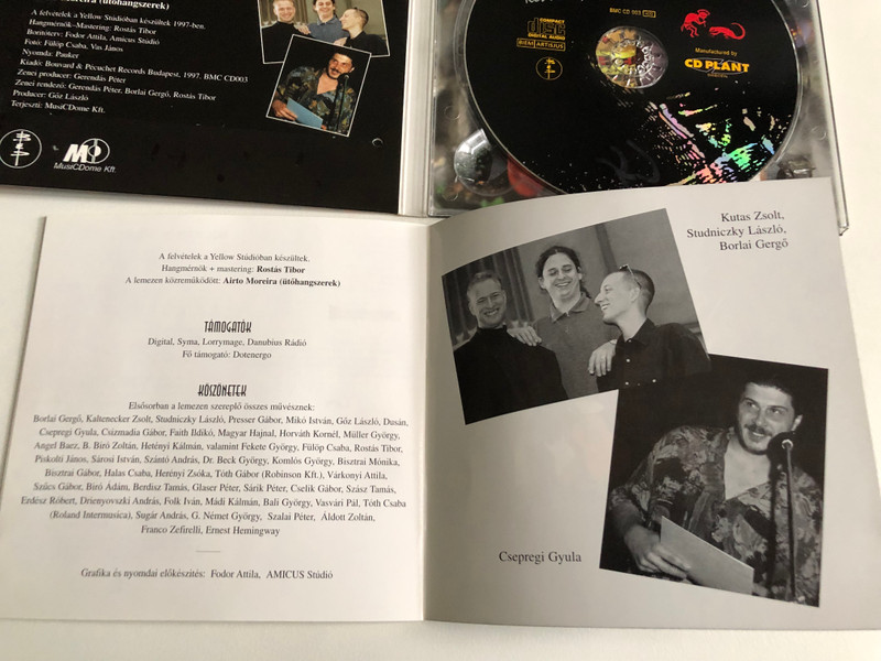 Gerendás – Két Hónap A Nagy Folyón / Bouvard & Pécuchet Records Audio CD 1997 / BMC CD 003