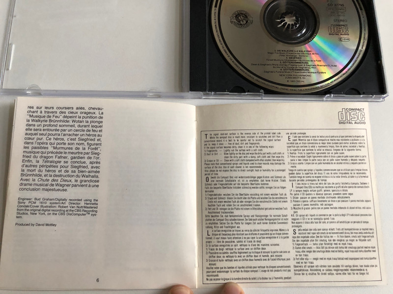 Wagner: Orchestral Music From "Der Ring Des Nibelungen" - New York Philharmonic, Zubin Mehta / CBS Masterworks Audio CD Stereo 1983 / CD 37795