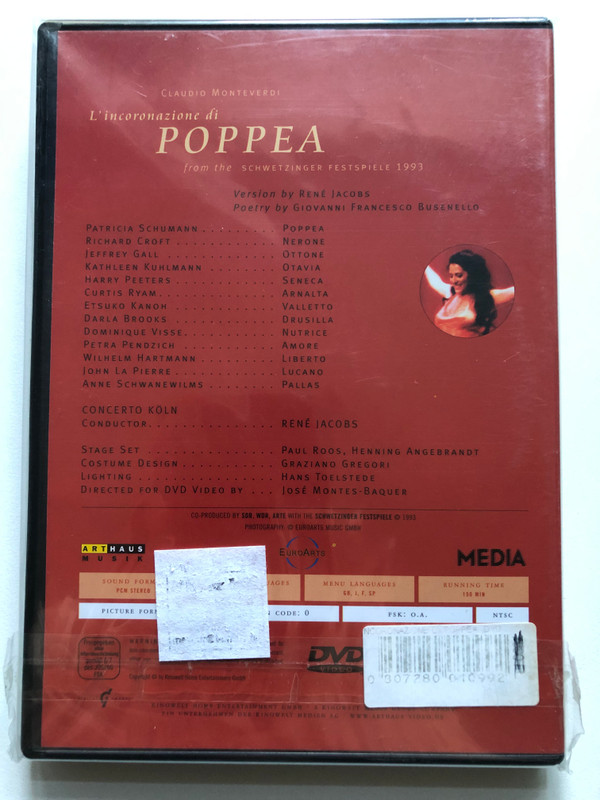 Claudio Monteverdi | L'incoronazione di Poppea - DVD (0307780010992)