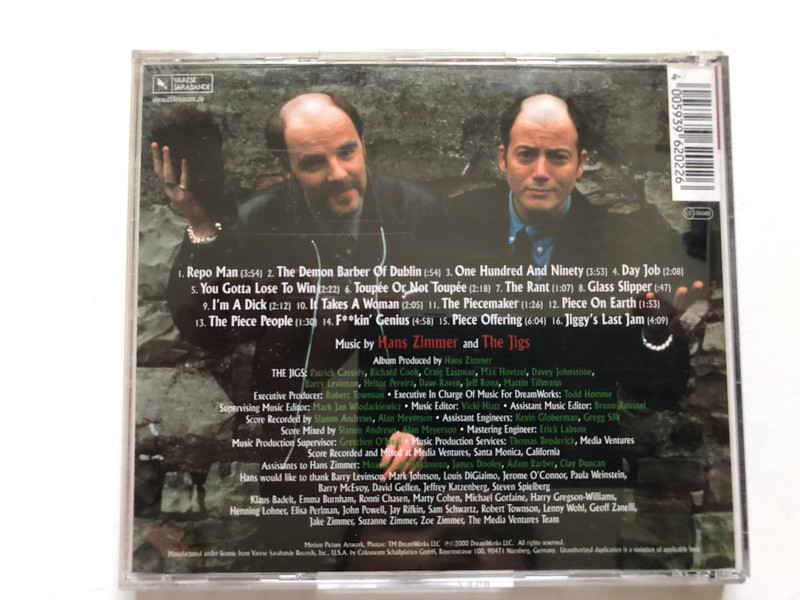 An Everlasting Piece (Original Motion Picture Soundtrack) - Music by Hans Zimmer And The Jigs / Original Motion Picture Soundtrack / Varèse Sarabande Audio CD 2000 / VSD-6202