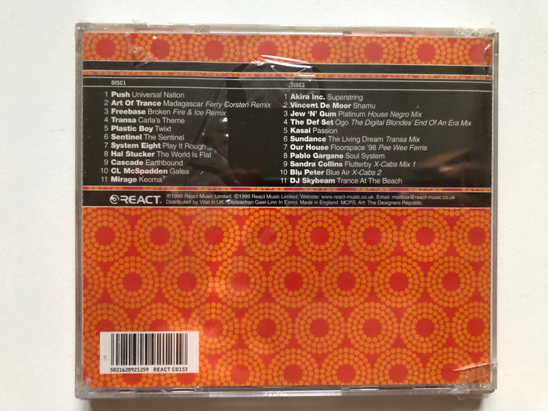Reactivate 14 - Larry The Lobster's Trancetastic Pot Boilers / React 2x Audio CD 1999 / REACT CD 153
