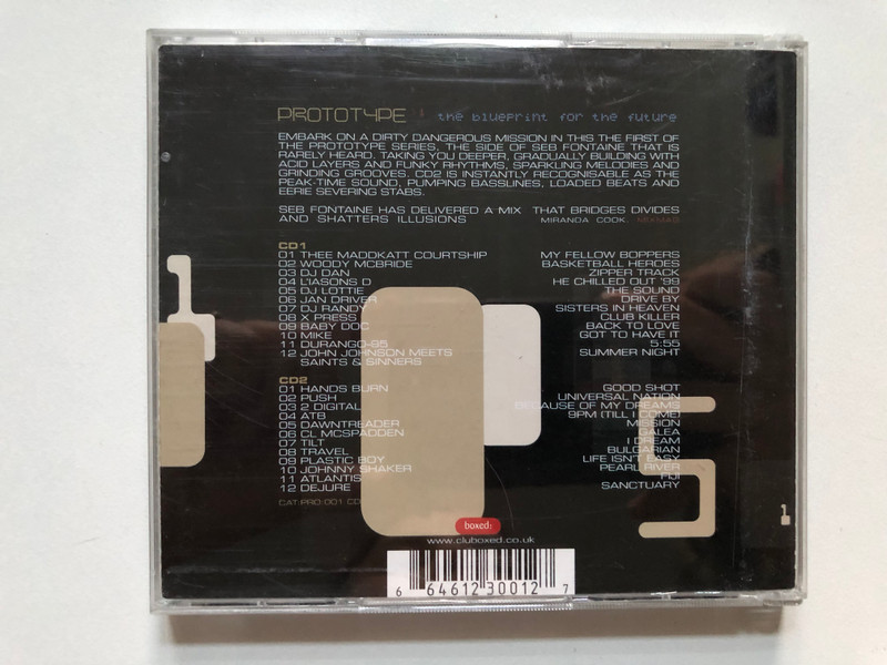 Seb Fontaine – Global Underground Prototype > 1 / Boxed 2x Audio CD / PRO:001 CD
