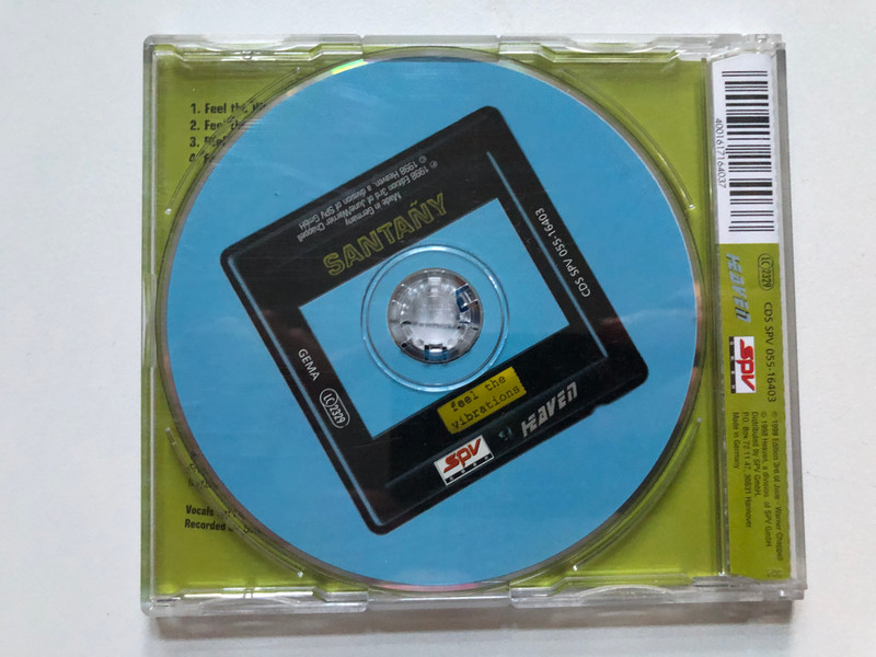 Santañy – Feel The Vibrations / Heaven Audio CD 1998 / CDS SPV 055-16403