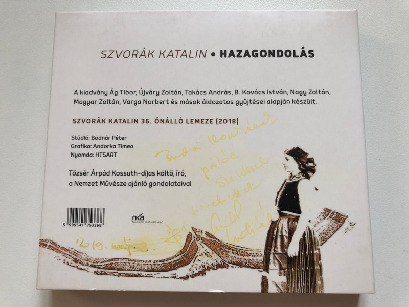 Szvorák Katalin – Hazagondolás (Palóc Dalok, Mesék, Mondák, Hiedelmek) / REP 2x Audio CD (5999541753368)