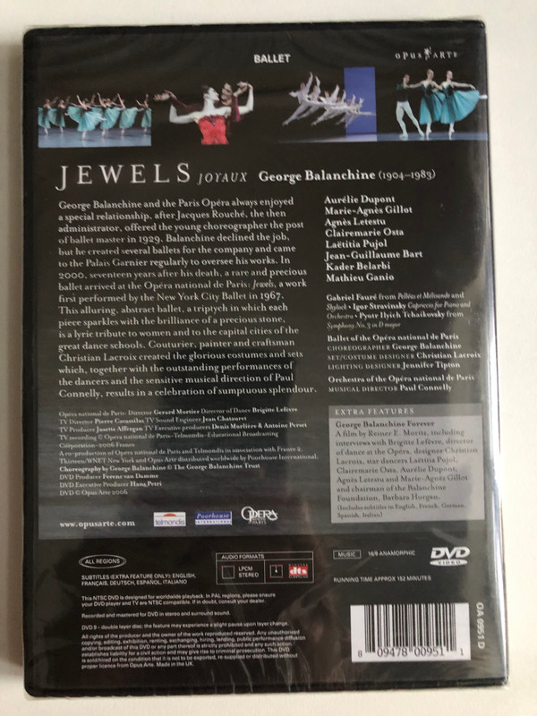 Opus Arte: Jewels (Joyaux) - Ballet of the Opéra National de Paris (DVD) (809478009511)