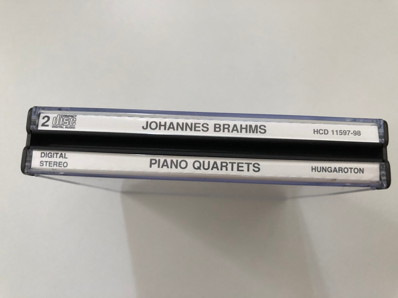 Brahms: Piano Quartets - Csilla Szabó, István Lantos, Sándor Falvai, Péter Komlós, Géza Németh, Károly Botvay / Hungaroton 2x Audio CD 1991 Stereo / HCD 11597-98