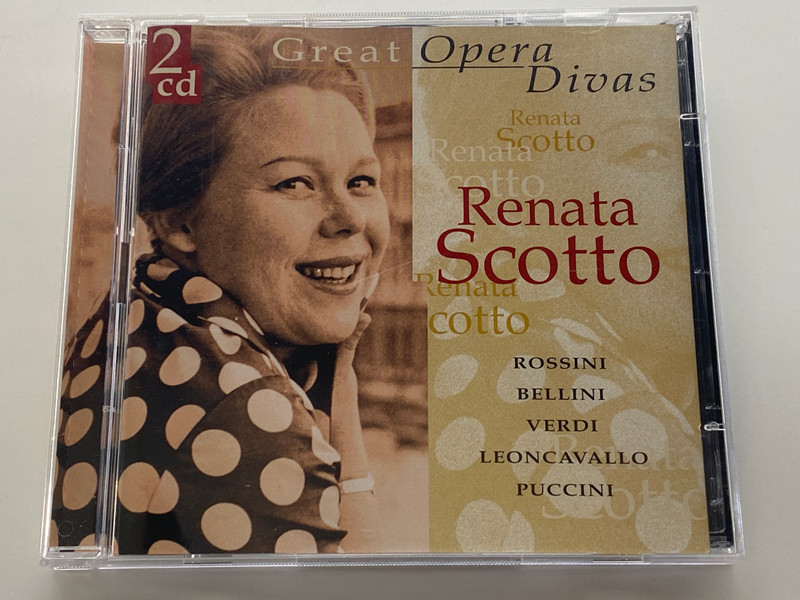 Renata Scotto – Great Opera Divas: Rossini, Bellini, Verdi, Leoncavallo, Puccini / Disky Classics 2x Audio CD 2000 / DCL 706632 