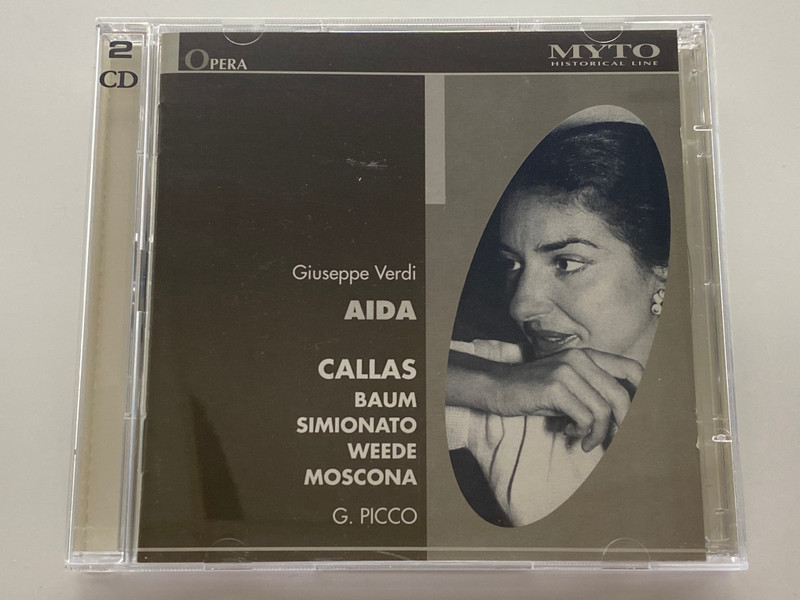 Giuseppe Verdi: Aida - Callas, Baum, Simionato, Weede, Moscona, G. Picco / MYTO Historical Line 2x Audio CD 2000 / 002.H043