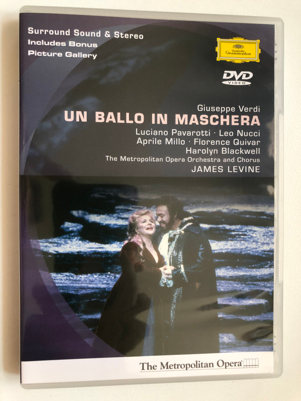 Giuseppe Verdi - Un Ballo in Maschera (Luciano Pavarotti, Metropolitan Opera) DVD (044007302996)
