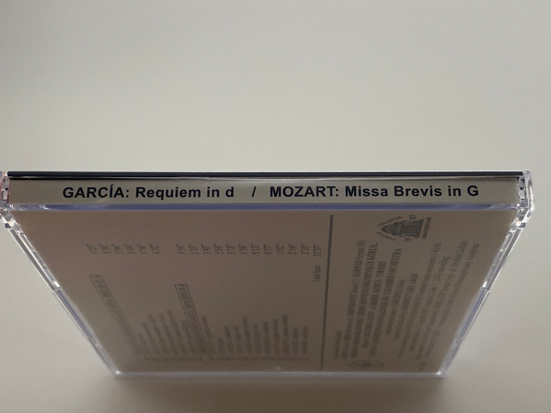 Garcia: Requiem in d, Mozart: Missa Brevis in G / Audio CD 2005 / SACD 003