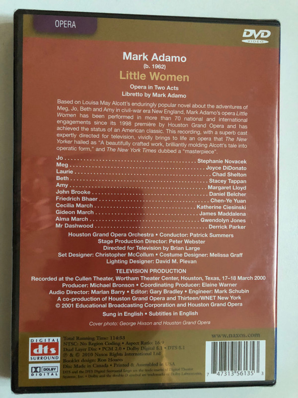 Little Women: Mark Adamo's Operatic Adaptation DVD (747313561353)