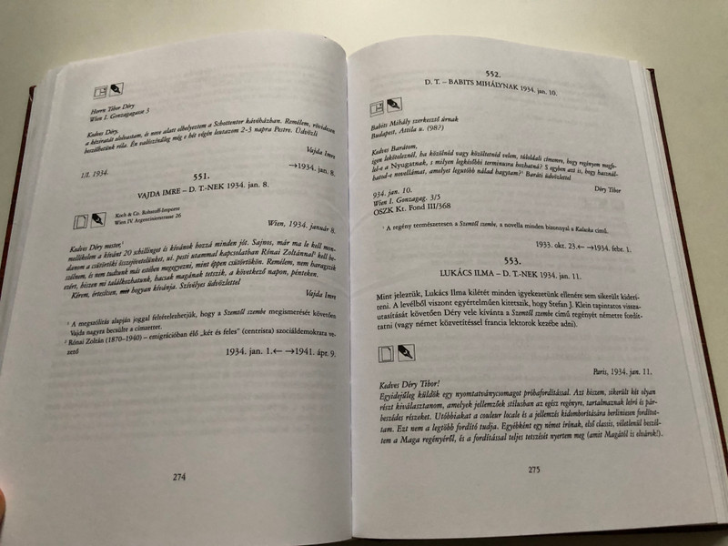 DÉRY ARCHIVE: Correspondence of Tibor Déry 1/B (1927-1935) (9789635066971) 