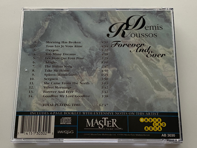 Demis Roussos – Forever And Ever / Abracadabra Audio CD 1995 / AB 3030
