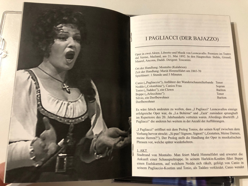 Ruggiero Leoncavallo's Der Bajazzo (Pagliacci) – A Captivating Bolshoi Theatre Production DVD