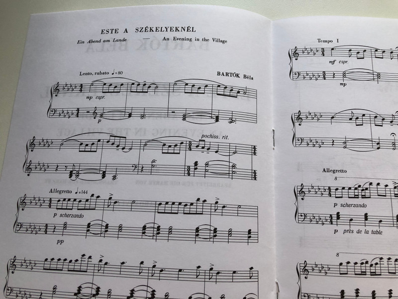 Bartók - Este a Székelyeknél: An Evening in the Village for Harp (979080047064)