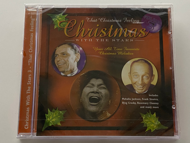 Christmas With The Stars,Volume 3 - Your All Time Favourite Christmas Melodies, includes: Mahalia Jackson, Frank Sinatra, Bing Crosby, Rosemary Clooney, and many more / Jingle Audio CD 1997 / 12018-2 