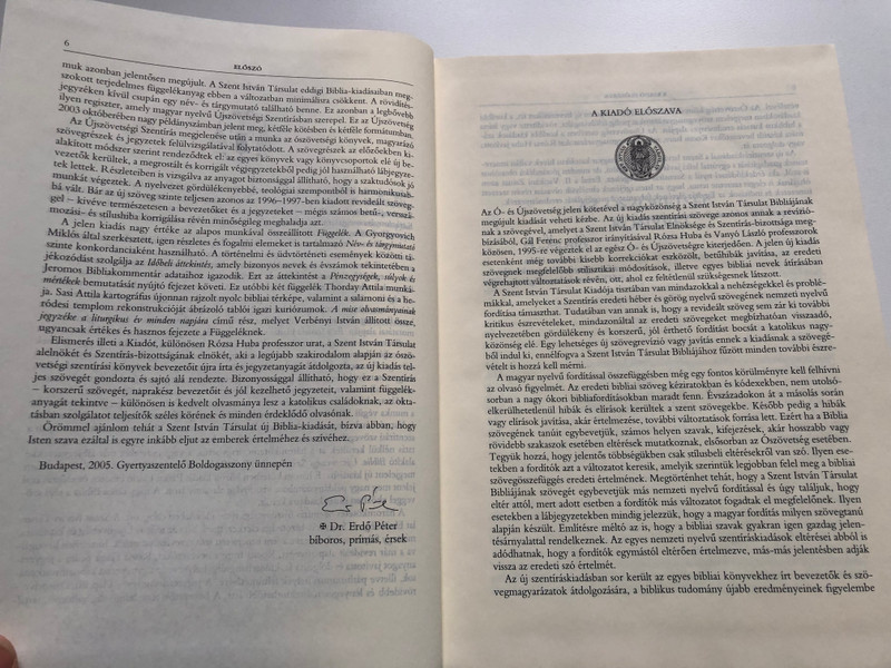 Bible in Hungarian - Old and New Testament Ó- és Újszövetséget (9789633616642.)