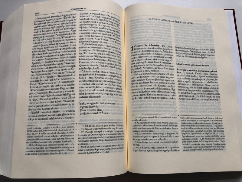 Bible in Hungarian - Old and New Testament Ó- és Újszövetséget (9789633616642.)