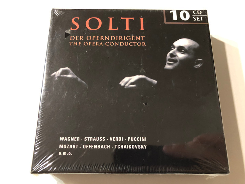 Solti: Der Operndirigent = The Opera Conductor - Wagner, Strauss, Verdi, Puccini, Mozart, Offenbach, Tchaikovsky, a. m. o. / Membran 10x Audio CD, Box Set, Stereo, Mono / 233013