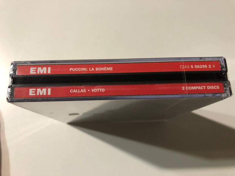 Puccini: La Bohème - Maria Callas, Giuseppe di Stefano, Rolando Panerai, Anna Moffo, Orchestra E Coro Del Teatro Alla Scala Di Milano, Antonino Votto / EMI Classics 2x Audio CD 1997, Mono / 724355629524 
