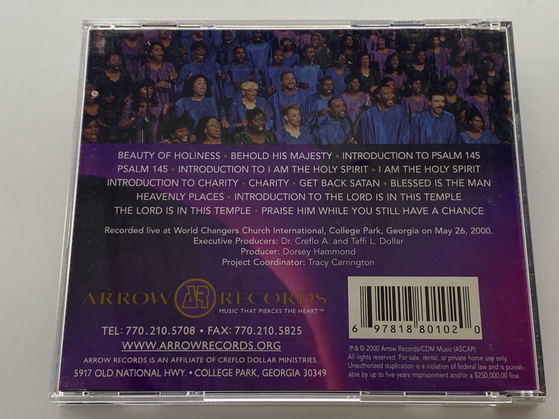 From The Heart Of God - featuring Dr. Creflo A. Dollar Jr. and "Changing Your World" Mass Choir / Arrow Records Audio CD 2000