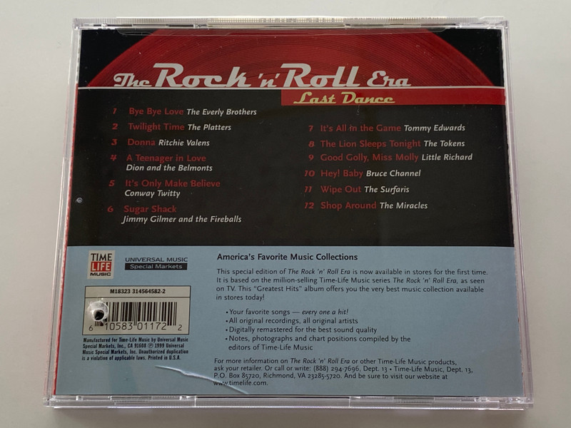 The Rock 'N' Roll Era - Last Dance / Time Life Music Audio CD 1999 / M18323