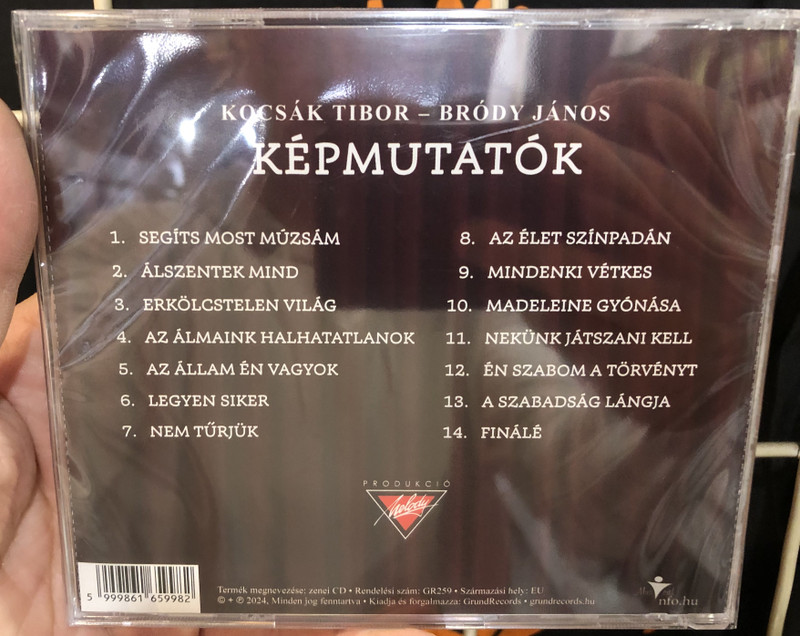 Kocsak Tibor, Brody Janos - Kepmutatok (Muzikomedia) / Grund Records Audio CD 2024 / GR259 (5999861659982)