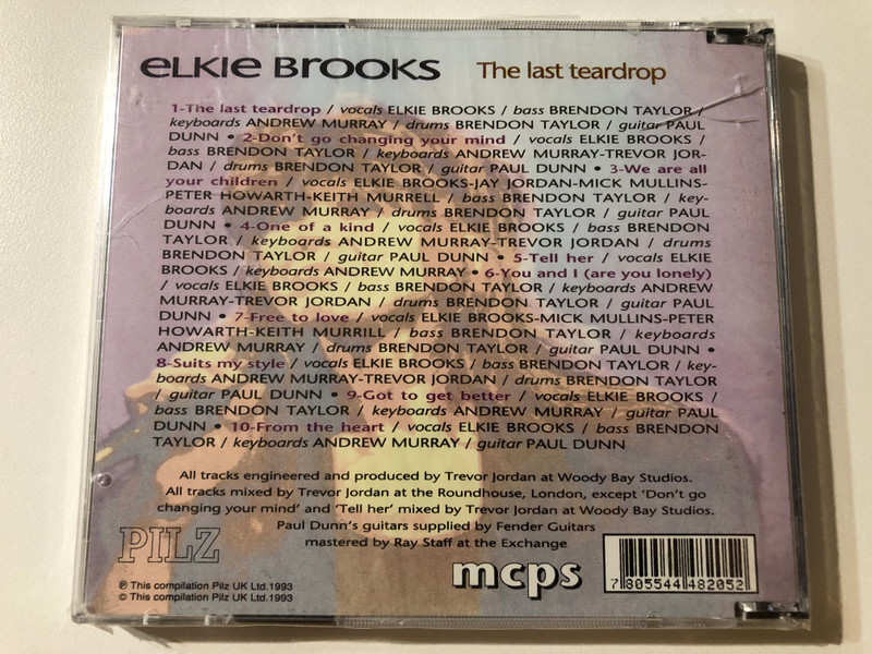 Elkie Brooks – The Last Teardrop / PILZ Audio CD 1993 / PILZ448205-2