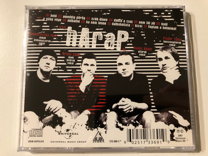 Harap – Ameddig Pörög / Zebra Audio CD 2007 / 173 369-1