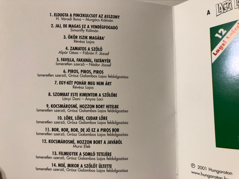 Lagzi Lacsi - Szureti moka... / Hungaroton Audio CD 2001 / HCD 37564